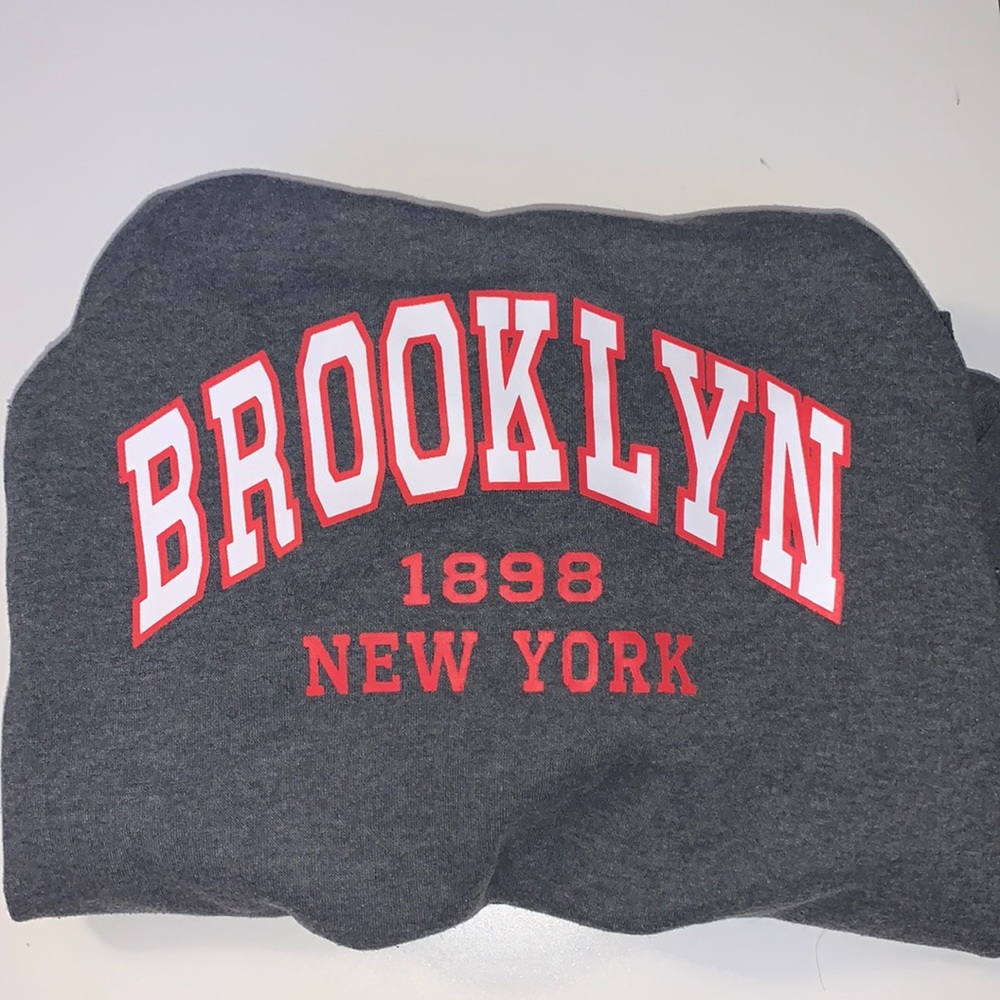 Medium, Oversized, Dark Grey, Graphic, Hoodie/Sweatshirt